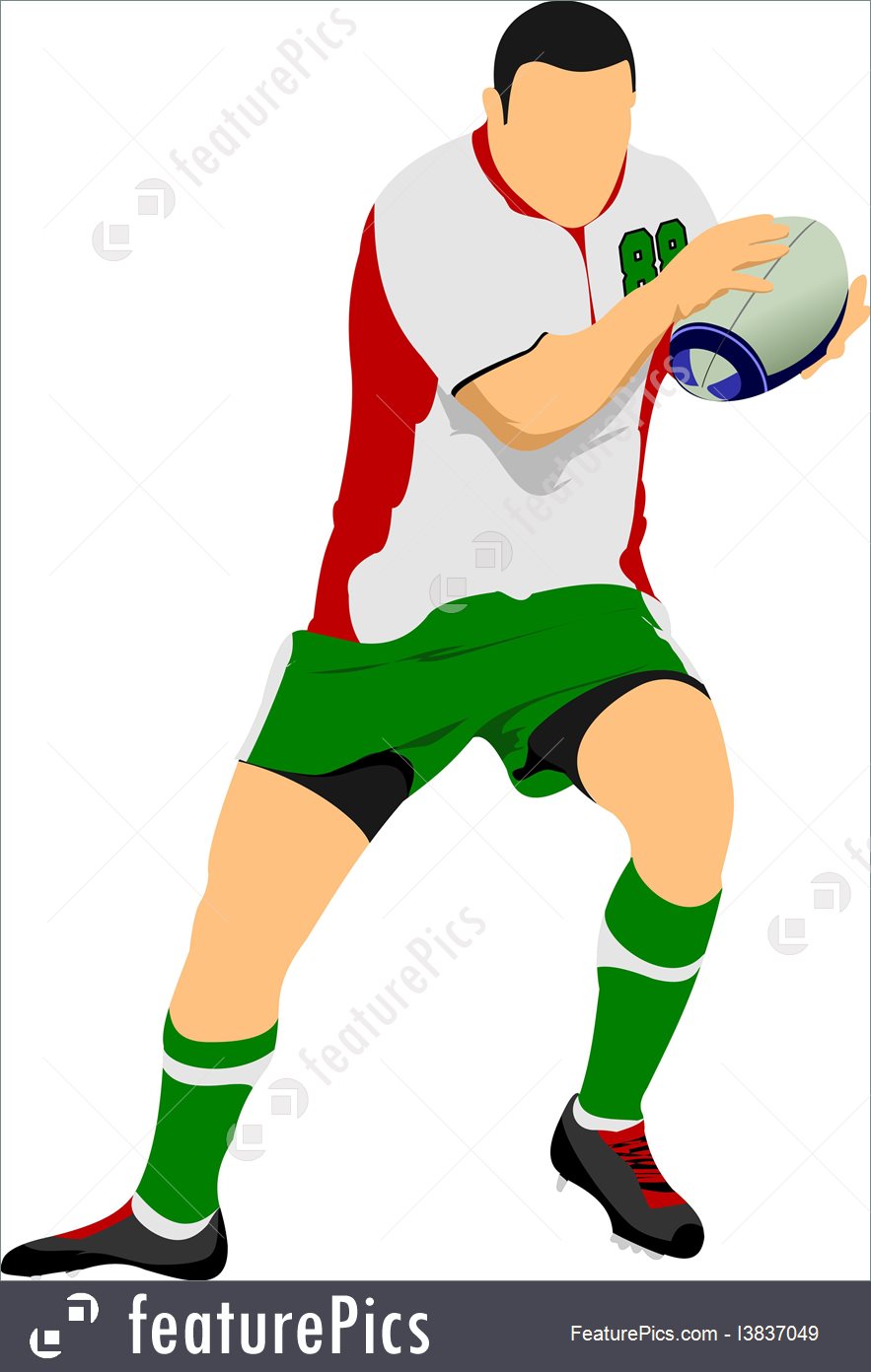 883x1392 Sports And Recreation Rugby Player Silhouette Vector