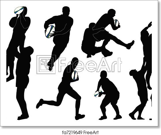 560x470 Free Art Print Of Rugby