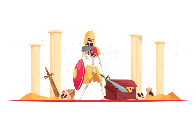 667x400 Ruins On Curated Vector Illustrations, Stock Royalty Free Images