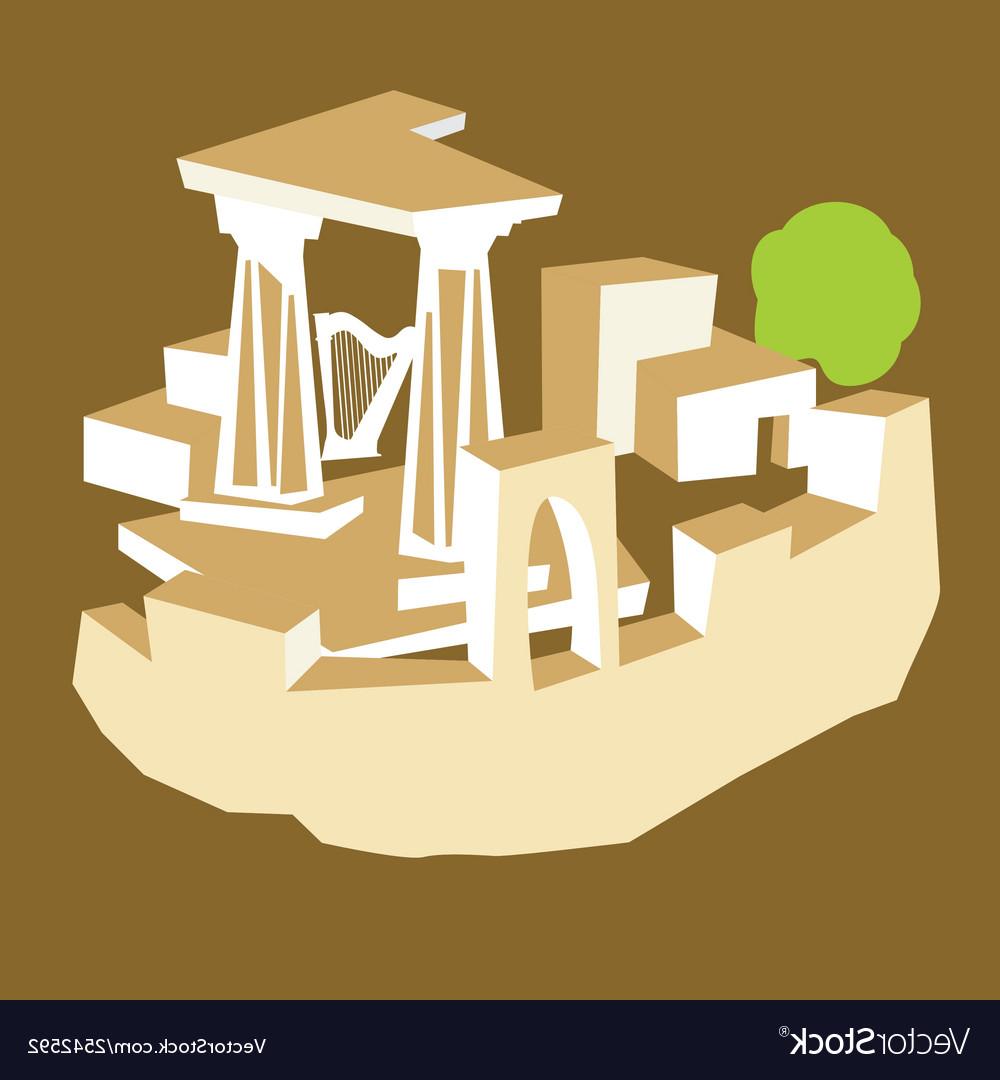 1000x1080 Unique Ancient Ruins Vector Library Free Vector Art, Images