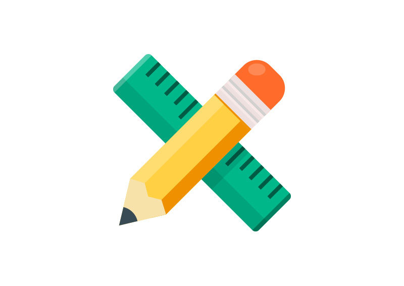 800x566 Ruler And Pencil Design Tools Free Vector