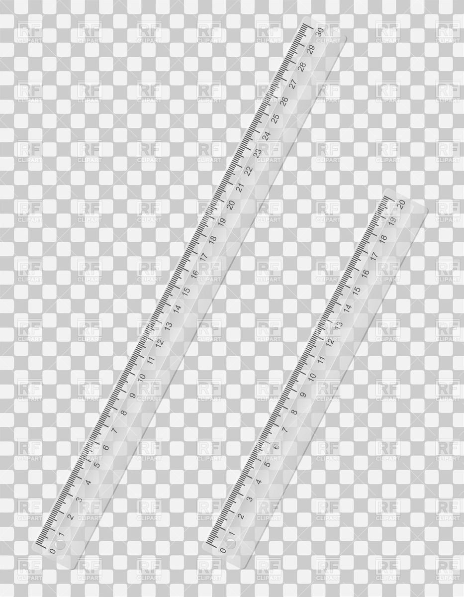 933x1200 Transparent Ruler On Checkered Background Vector Image Of Objects