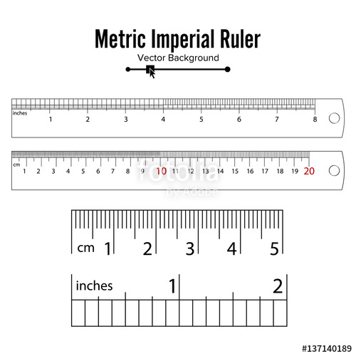Metric Imperial Rulers Vector Centimeter And Inch Measure Tools 500x500 Metric Imperial Rulers Vector Centimeter And Inch Measure Tools