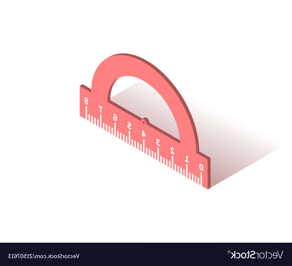 1200x1095 Protractor Ruler Isometric Icon Vector Handandbeak