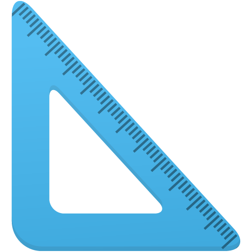 512x512 Vector Ruler Drawing