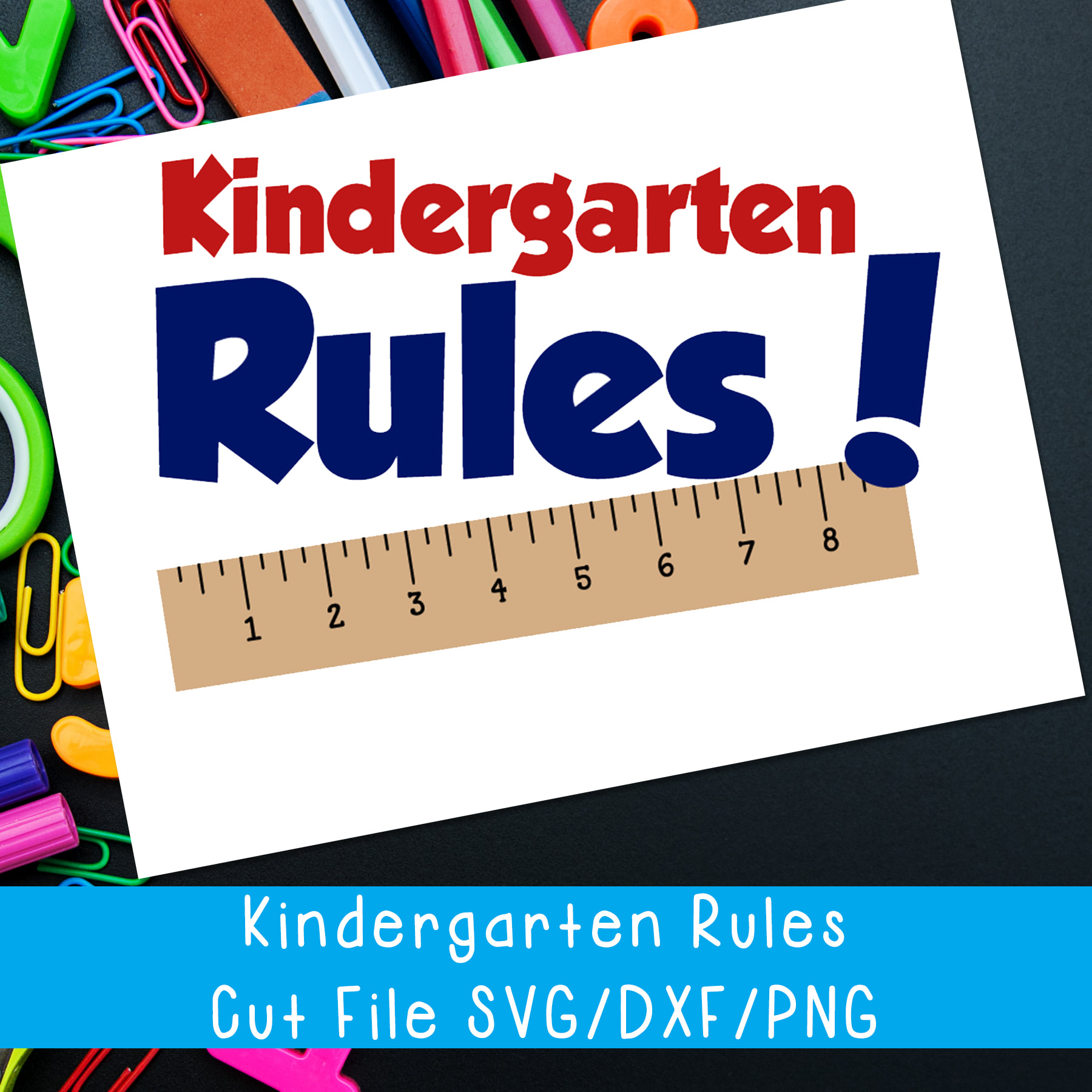1800x1800 Kindergarten Rules Vector