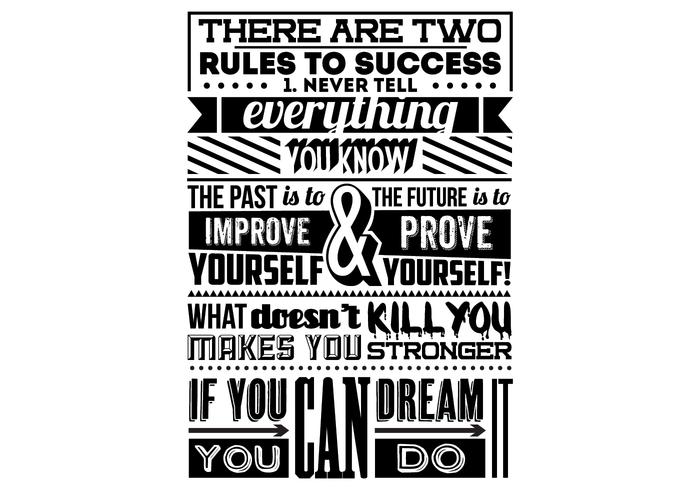 700x490 Rules For Success Vector