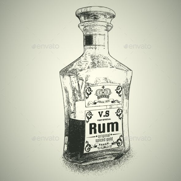 590x590 Bottle Of Rum Fonts Logos Icons Rum Bottle, Bottle Tattoo