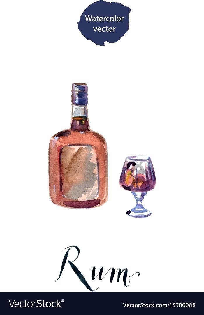 700x1080 Rum Drinks With Flowers Vector