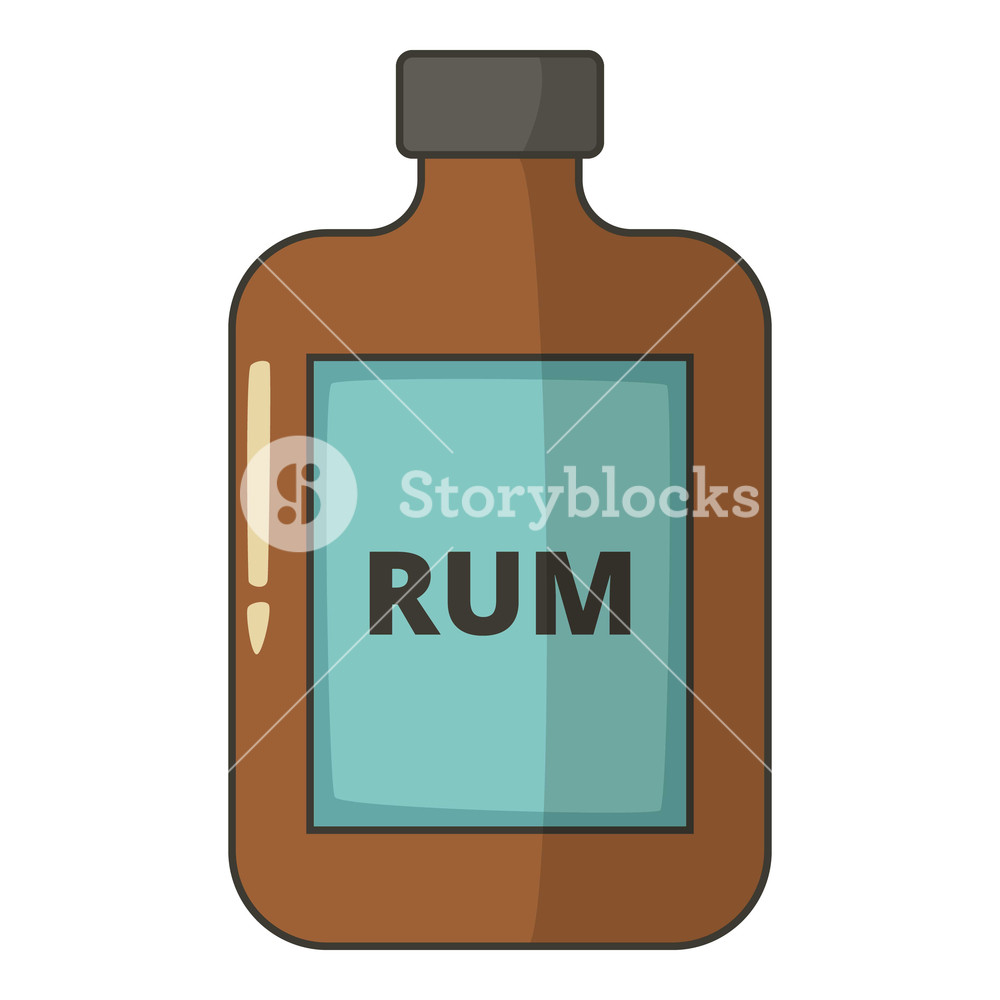 1000x1000 Bottle Of Rum Icon Cartoon Illustration Of Bottle Of Rum Vector