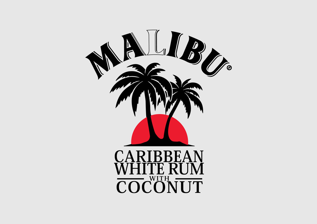 1024x724 Malibu Rum Vector Art Graphics