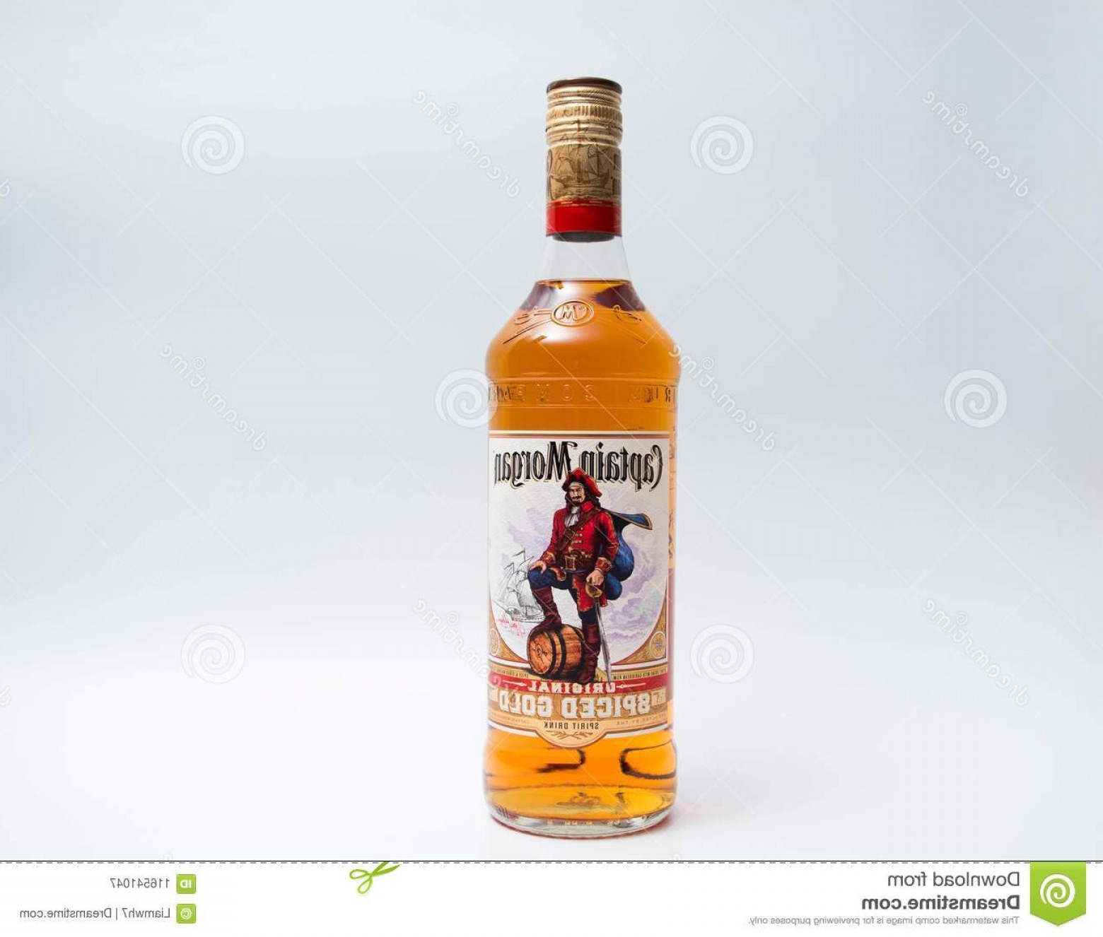 1560x1326 New Bottle Captain Morgan Spiced Rum Isolated White Close Up
