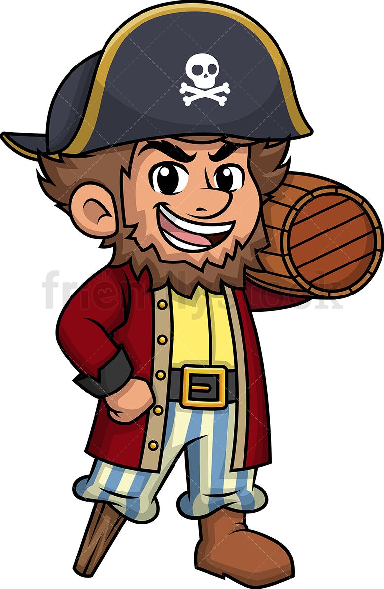 779x1196 Pirate Carrying Keg Of Rum Food Drink Clipart In Beer