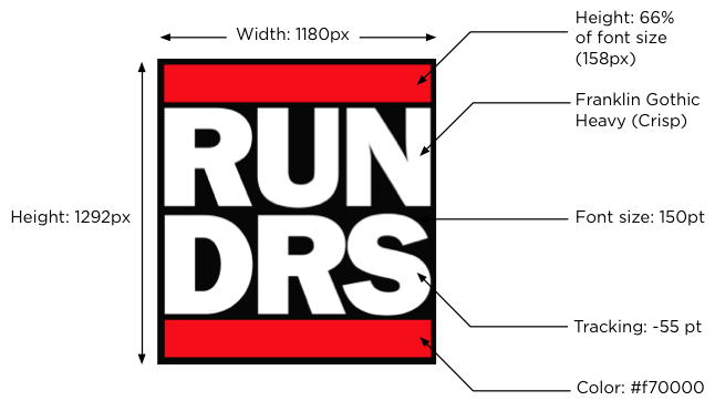 646x371 Anatomy Of Run Drs Design Things Logos, Run Dmc, Logo Design