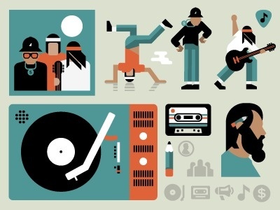 400x300 Best Music Illustration Vector Run Orange Images On Designspiration