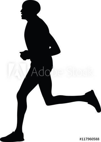 Runner Silhouette Vector 357x500 Runner Silhouette Vector