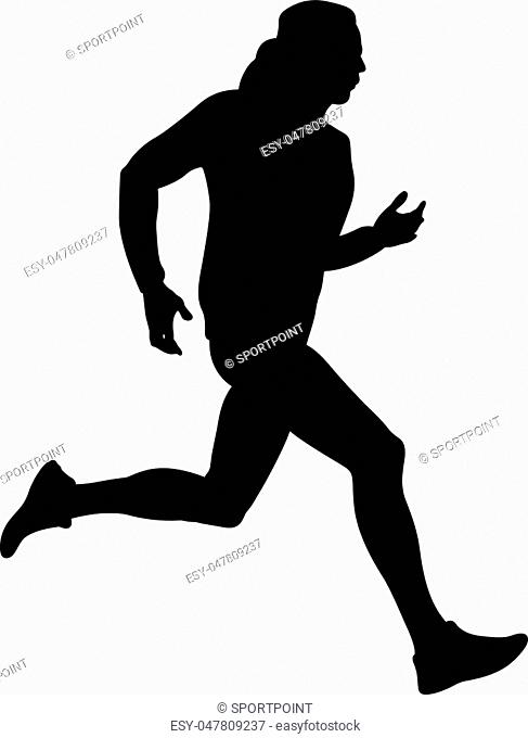Runner Silhouette Vector Stock Photos And Images Age Fotostock 487x680 Runner Silhouette Vector Stock Photos And Images Age Fotostock