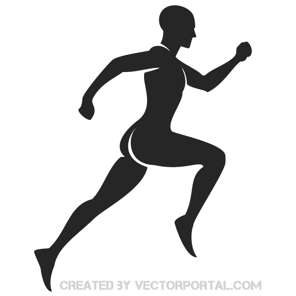Runners Silhouette Vector Free 600x600 Runners Silhouette Vector Free