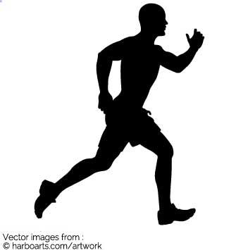 Silhouette Of Runner 335x355 Silhouette Of Runner