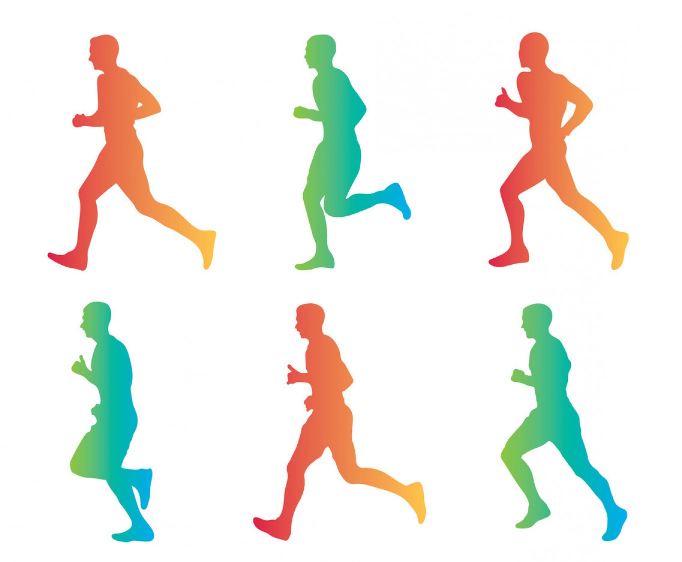 Runner Silhouette Vector at Vectorified.com | Collection of Runner ...