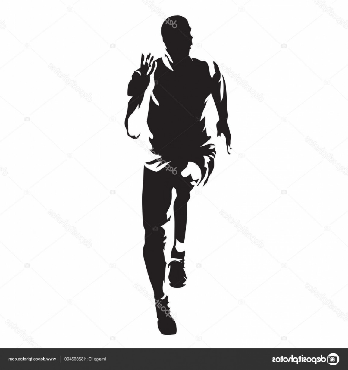 Stock Illustration Runner Vector Silhouette Front View Soidergi 1155x1228 Stock Illustration Runner Vector Silhouette Front View Soidergi