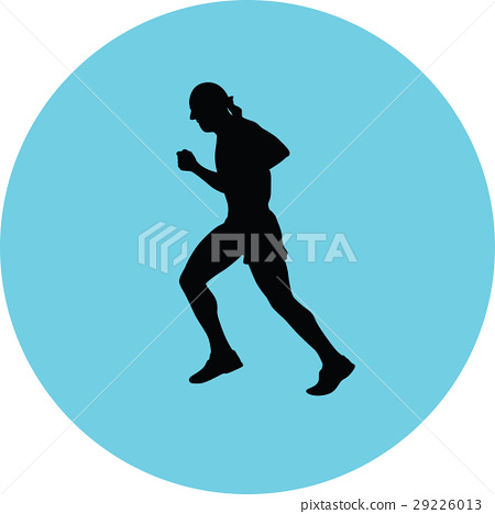Runner Silhouette Vector 450x468 Runner Silhouette Vector
