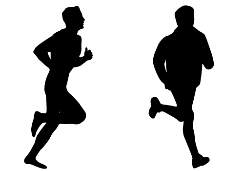 Runner Silhouette Vector Free at Vectorified.com | Collection of Runner ...