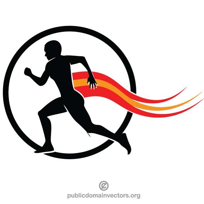 660x660 Marathon Runner Silhouette