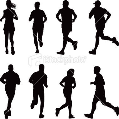 380x380 Runner Silhouette Vector Art Free Images