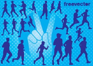 310x219 Runner Silhouette Vector Free Vectors Ui Download