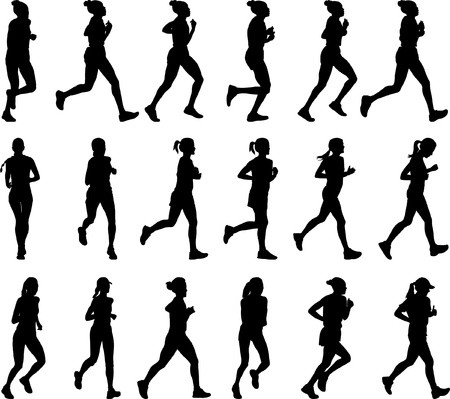 Runner Silhouette Vector Free At Vectorified.com 