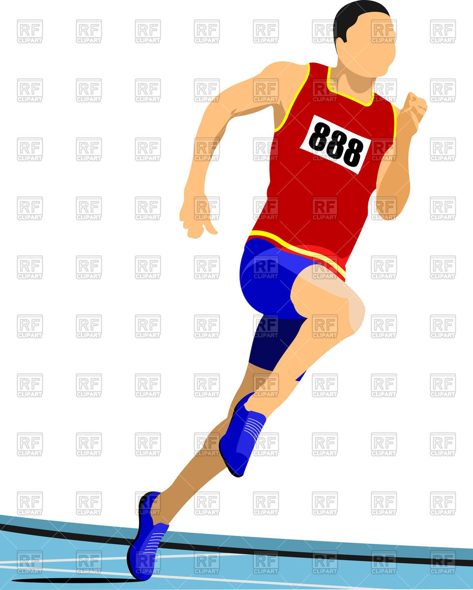 962x1200 Long Distance Runner Vector Image Of People Leonido