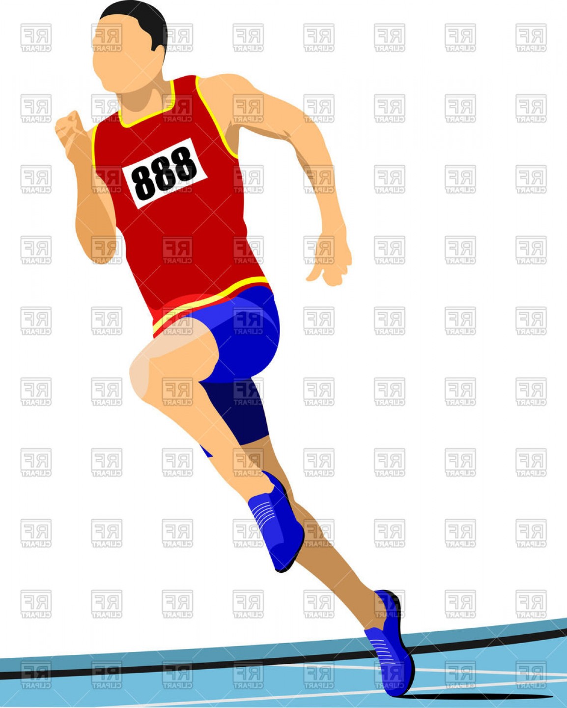 1154x1440 Long Distance Runner Vector Clipart Catchsplace