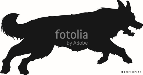Running Dog Vector Silhouette Stock Image And Royalty Free Vector 500x262 Running Dog Vector Silhouette Stock Image And Royalty Free Vector