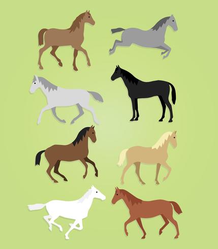 429x490 Running Horses Vector
