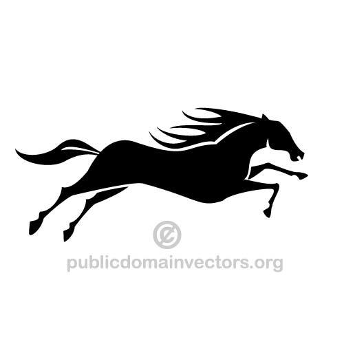 500x500 Running Horse Vector
