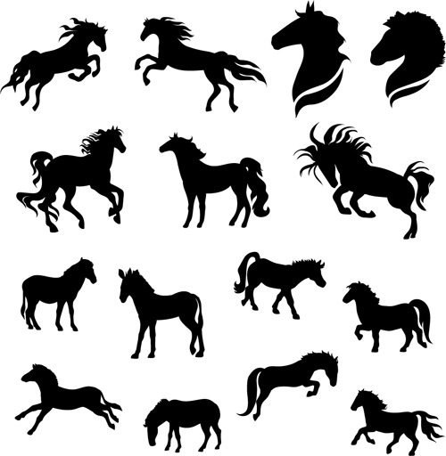 500x512 Running Horse Vector Silhouettes Download My Free Photoshop World