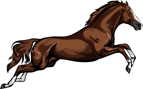 500x312 Running Horses Free Vector Free Vector Download