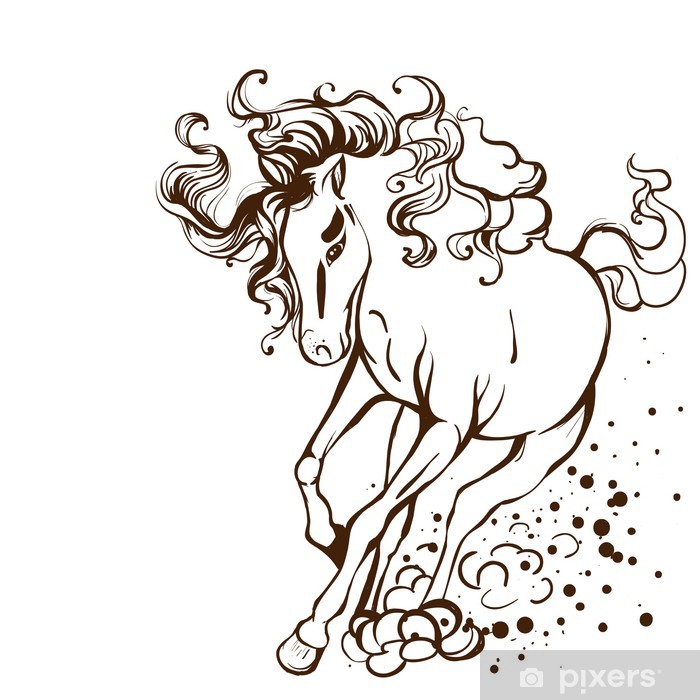 700x700 Running Horse