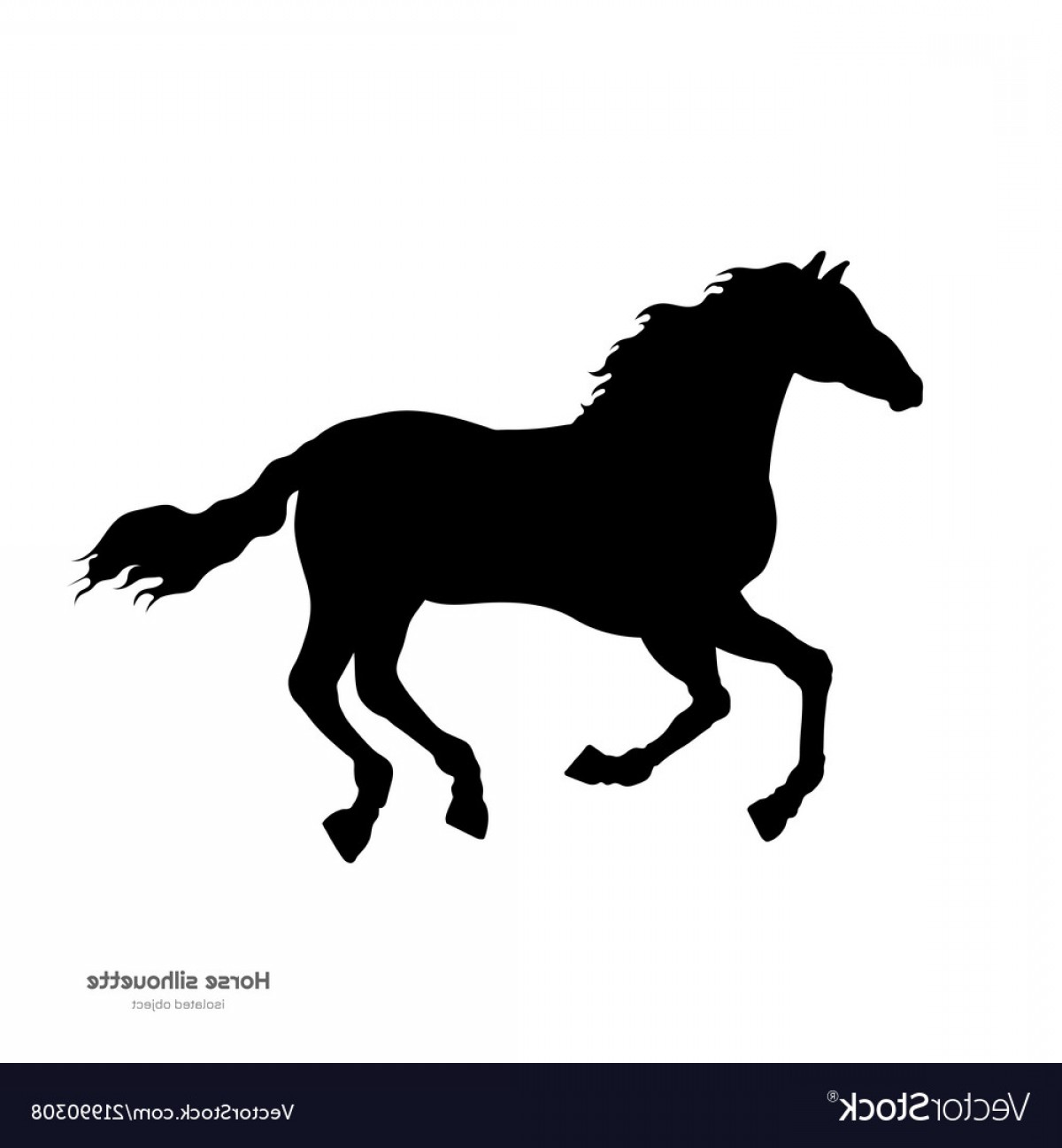 1200x1296 Black Silhouette Of Running Horse Vector Cqrecords