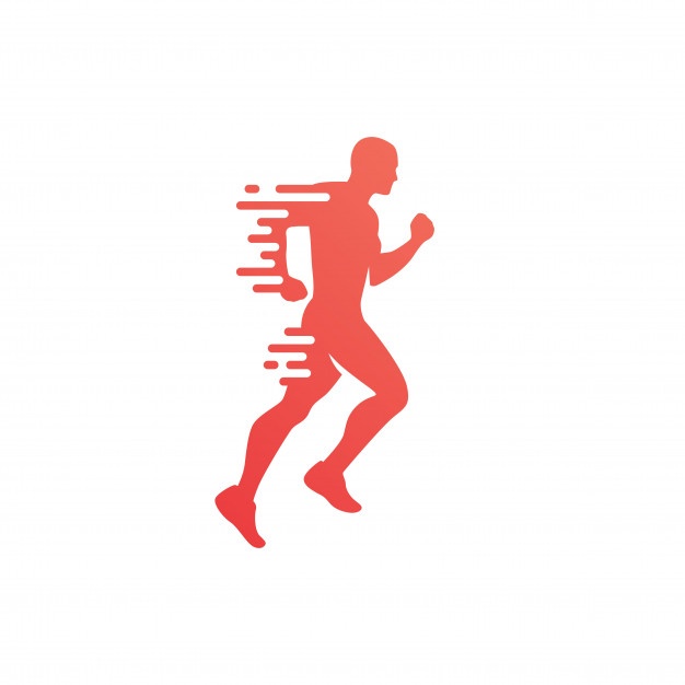 626x626 Run Jogging Running Man Logo Vector Icon Illustration Vector