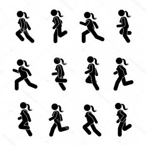 300x300 Running Stick Figure Icon Vector Graphic Newwaysys