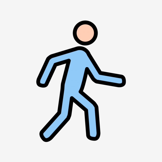 640x640 Vector Walking Icon, Walking, Walk, Running Png And Vector
