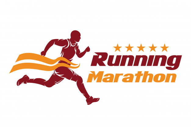 626x417 Running And Marathon Logo Design, Illustration Vector Vector