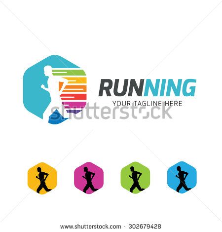 450x470 Running Logo,abstract Man Design Concept Onlain Academy, Sports