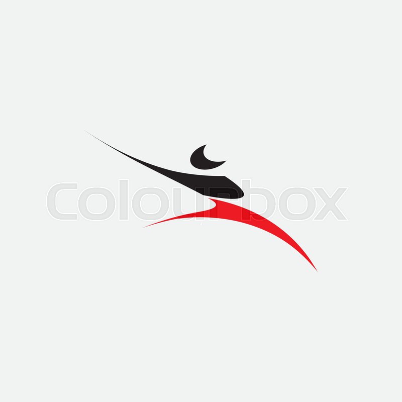 800x800 Running Man Winner Icon Logo Vector Stock Vector Colourbox