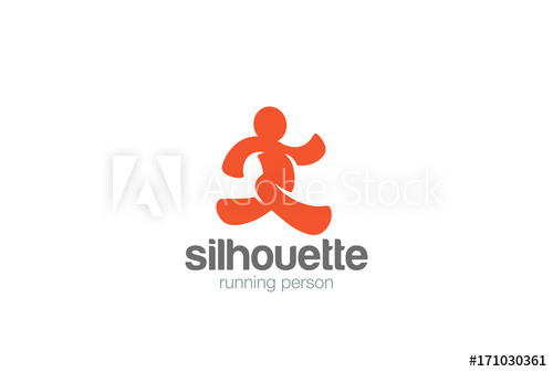 Running Man Silhouette Delivery Logo Vector Sport Fitness Icon 500x337 Running Man Silhouette Delivery Logo Vector Sport Fitness Icon