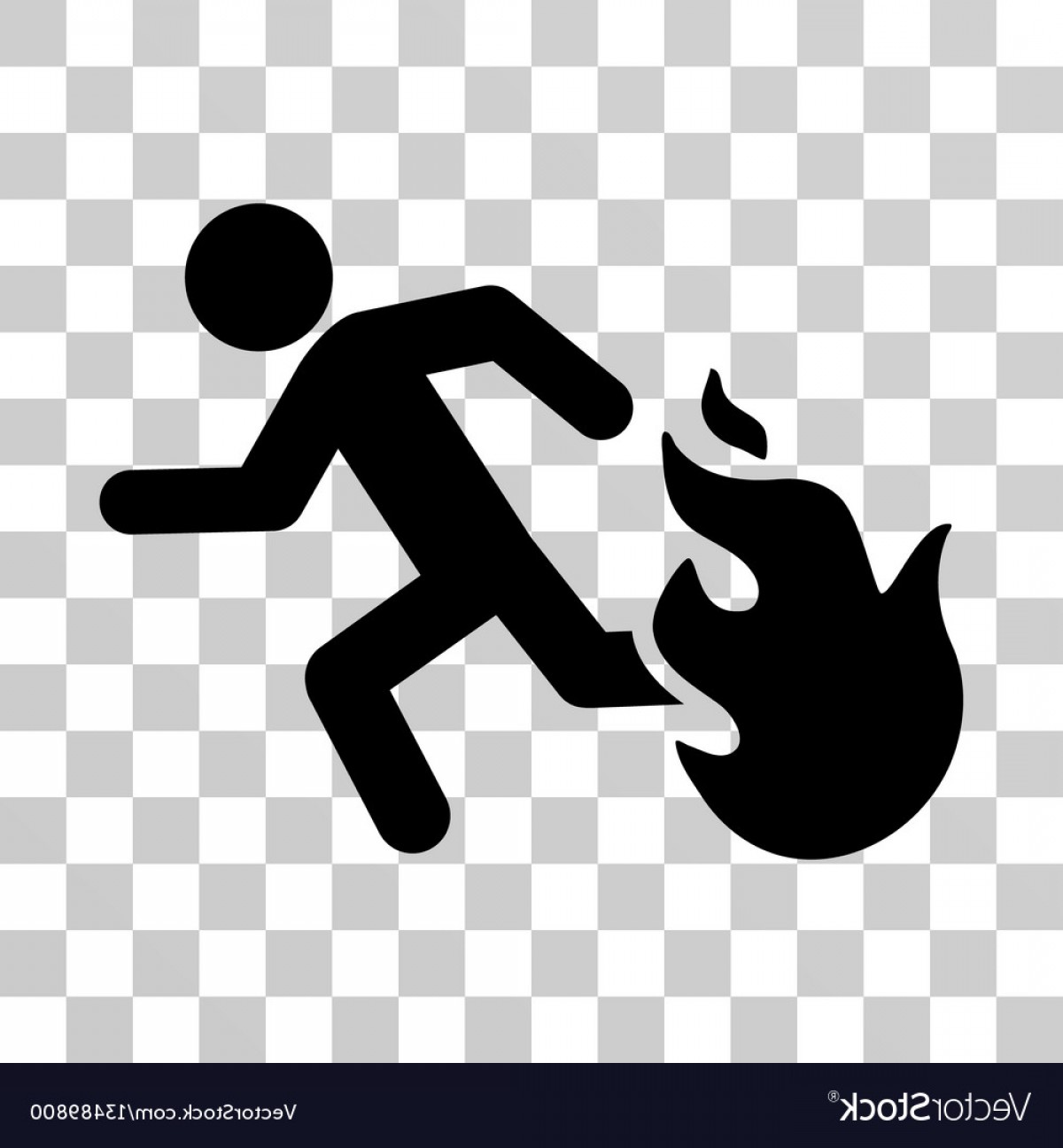 Fired Running Man Icon Vector Catchsplace 1200x1296 Fired Running Man Icon Vector Catchsplace