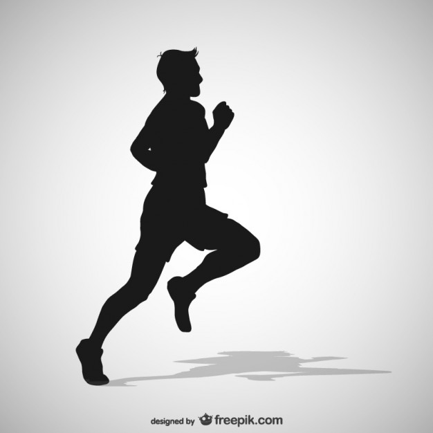 Running Man Silhouette Vector Free Download 626x626 Running Man Silhouette Vector Free Download