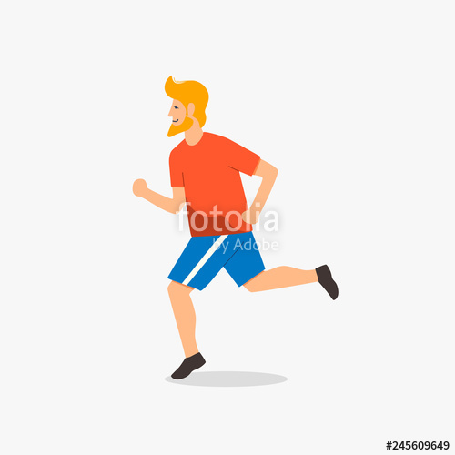 Running Man Vector Illustration Stock Image And Royalty Free 500x500 Running Man Vector Illustration Stock Image And Royalty Free